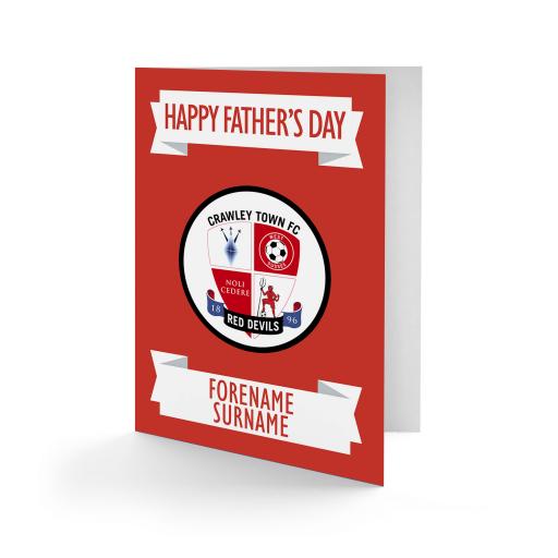 Crawley Town FC Crest Father's Day Card