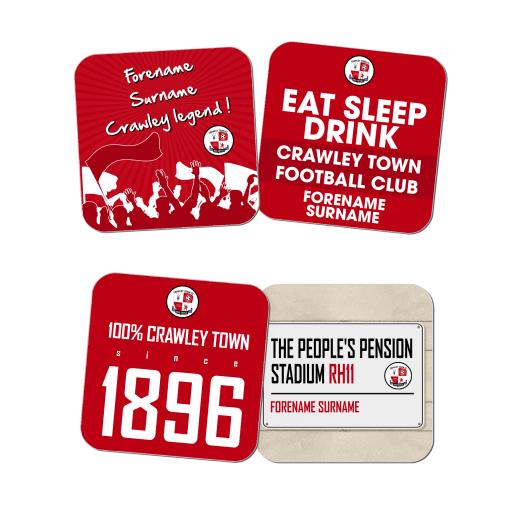 Crawley Town FC Coasters