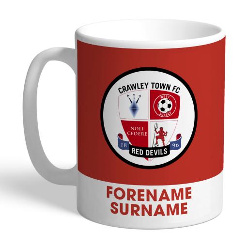 Crawley Town FC Bold Crest Mug